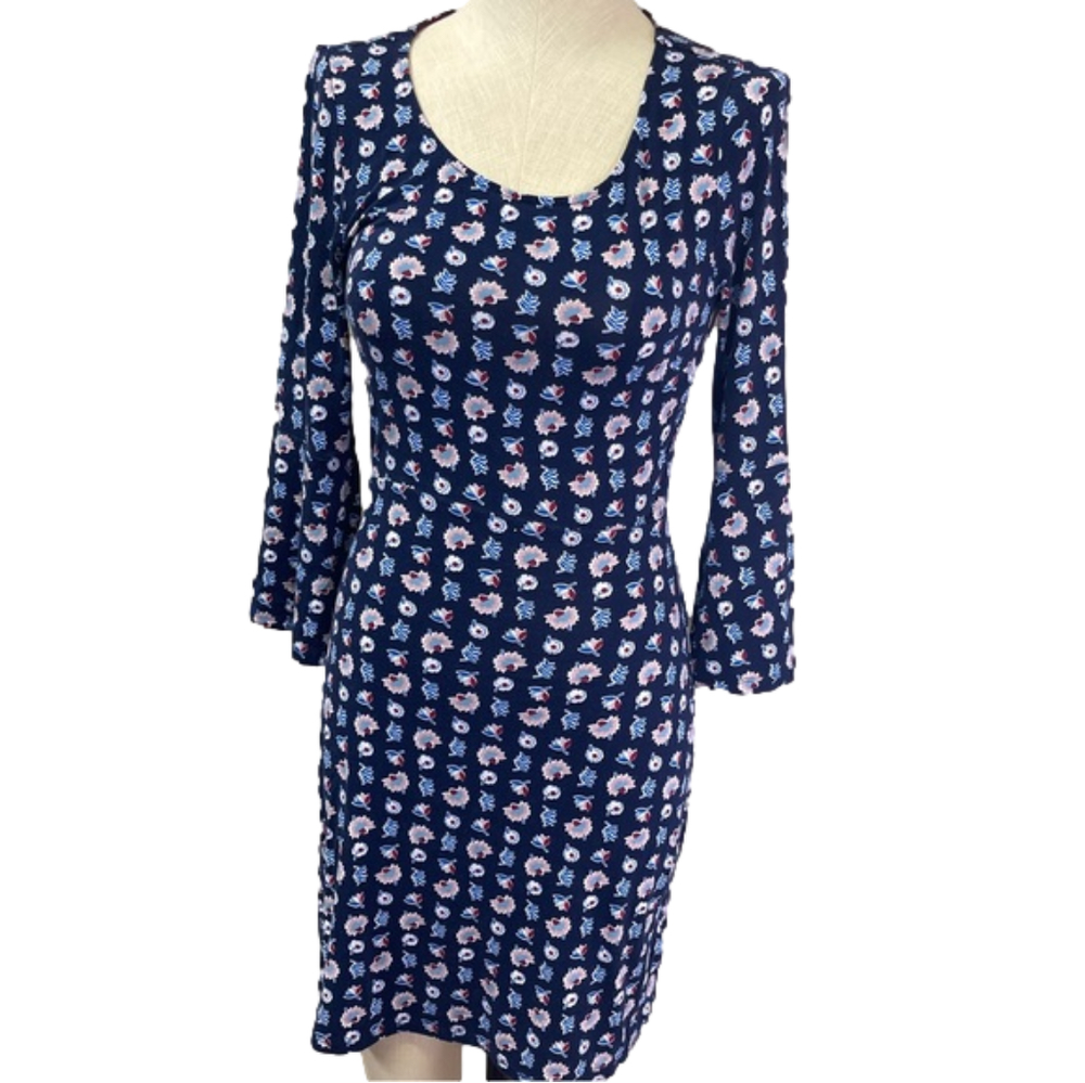 Boden Miriam Dress Navy Blue Size 2